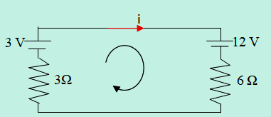 Arah loop dan arah arus nomor 1