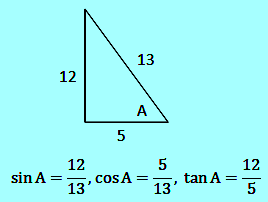 menentukan nilai sin A, cos A dan tan A
